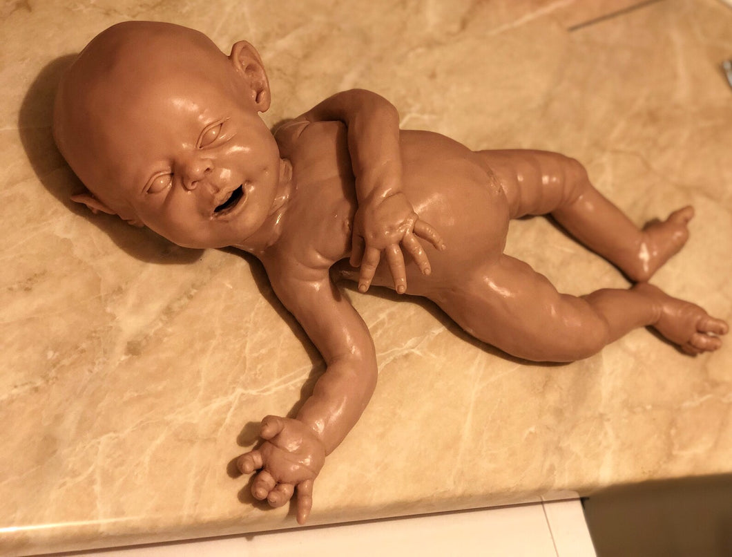 Blank full body silicone baby girl (Beau sculpt) 18” in super super soft blend #2