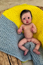Load image into Gallery viewer, AVAILABLE full body silicone mini doll Mattie (rooted) 7”
