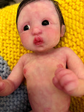 Load image into Gallery viewer, AVAILABLE full body silicone mini doll Mattie (rooted) 7”
