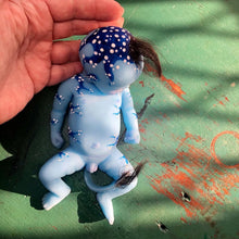 Load image into Gallery viewer, CUSTOM full body silicone mini kit Kenzo fantasy avatar inspired 8” in super soft blend (rooted)
