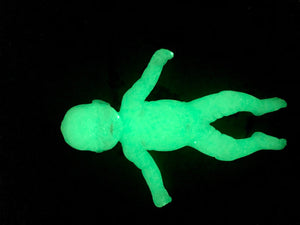 AVAILABLE Prototype full body silicone fantasy mini kit Milly 4.5” in super soft blend asleep bald