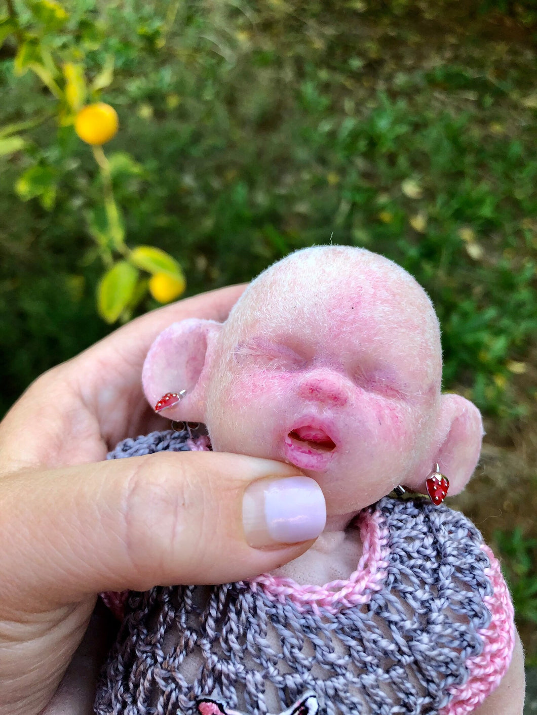 CUSTOM partial silicone sleeping baby mouse