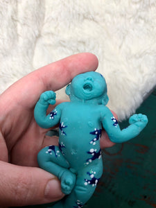 AVAILABLE full body silicone avatar inspired mini kit Jamie 4.5” (baby boy) in super soft blend