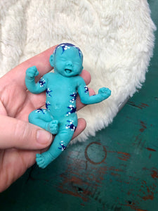 AVAILABLE full body silicone avatar inspired mini kit Jamie 4.5” (baby boy) in super soft blend