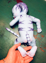 Load image into Gallery viewer, Custom full body silicone avatar inspired baby LILA in soft blend BALD
