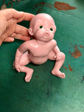 Load image into Gallery viewer, Blank (unpainted) full body silicone Willow 10” (baby girl) in soft blend in strawberry &amp; cream skin colour
