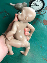 Load image into Gallery viewer, Blank (unpainted) full body silicone Willow 10” (baby girl) in soft blend in biracial skin colour
