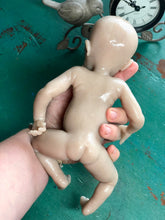 Load image into Gallery viewer, Blank (unpainted) full body silicone Willow 10” (baby girl) in soft blend in biracial skin colour
