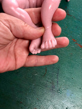 Load image into Gallery viewer, Blank (unpainted) full body silicone Willow 10” (baby girl) in soft blend in strawberry &amp; cream skin colour
