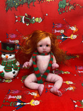 Load image into Gallery viewer, AVAILABLE full body silicone mini doll Mattie (rooted) 7”
