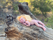 Load image into Gallery viewer, CUSTOM Prototype Full body silicone fantasy baby girl Ana in soft blend, asleep

