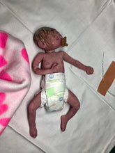 Load image into Gallery viewer, Super detailed Full body silicone premature baby Sunshine in soft blend 9”
