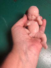 Load image into Gallery viewer, AVAILABLE Blank (unpainted) full body silicone mini kit Jasmine 5” in super soft blend with 3D skin effect
