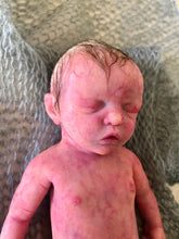 Load image into Gallery viewer, Custom prototype full body silicone mini kit Kenzo 8” in super soft blend with 3D skin effect ROOTED
