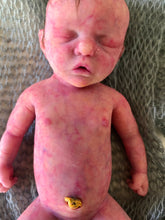 Load image into Gallery viewer, Custom prototype full body silicone mini kit Kenzo 8” in super soft blend with 3D skin effect ROOTED
