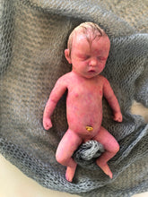 Load image into Gallery viewer, Custom prototype full body silicone mini kit Kenzo 8” in super soft blend with 3D skin effect ROOTED
