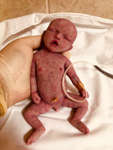 Load image into Gallery viewer, CUSTOM full body silicone mini kit Kenzo 8” GIRL in super soft blend with 3D skin effect BALD
