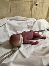 Load image into Gallery viewer, CUSTOM full body silicone mini kit Kenzo 8” GIRL in super soft blend with 3D skin effect BALD
