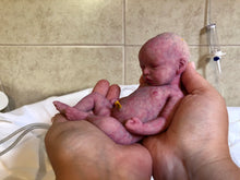 Load image into Gallery viewer, CUSTOM full body silicone mini kit Kenzo 8” GIRL in super soft blend with 3D skin effect BALD
