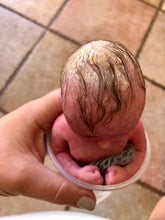 Load image into Gallery viewer, Custom prototype full body silicone mini kit Kenzo 8” in super soft blend with 3D skin effect ROOTED
