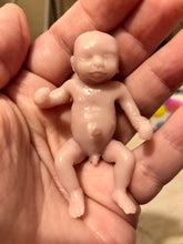 Load image into Gallery viewer, AVAILABLE Blank (unpainted) full body silicone micro kit Zane (baby boy) in super soft blend with 3D skin effect
