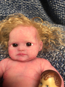 AVAILABLE Prototype full body silicone mini kit Vikki 8” in soft blend #1 with 3D skin effect