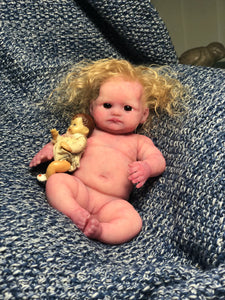 AVAILABLE Prototype full body silicone mini kit Vikki 8” in soft blend #1 with 3D skin effect