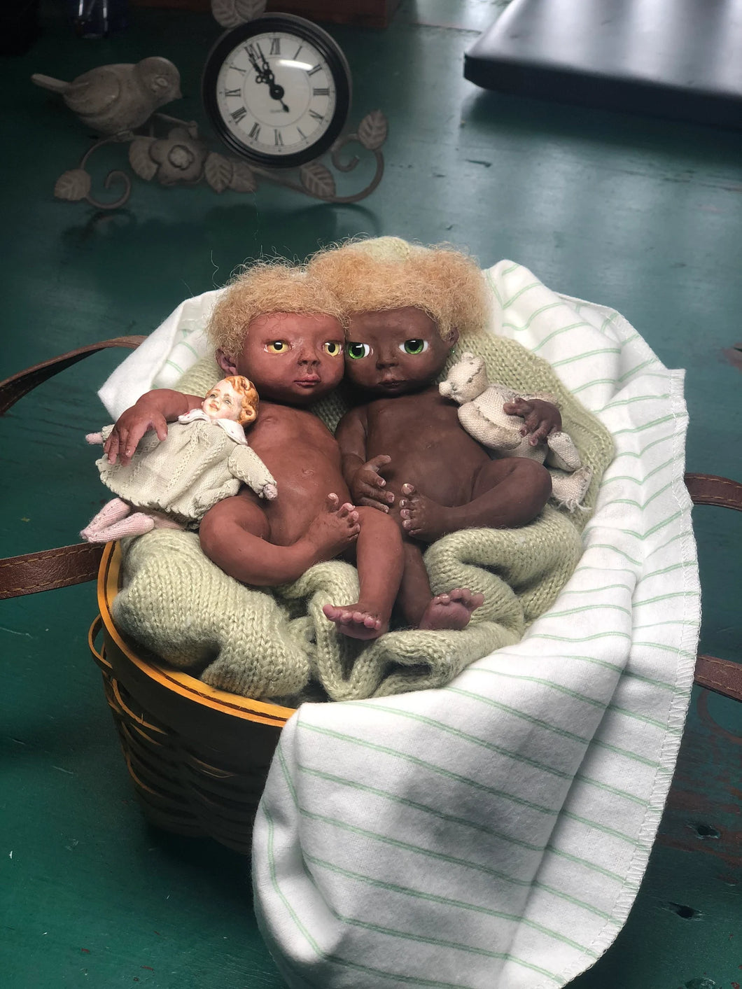 AVAILABLE Award winning Full body silicone mini baby girl Toni awake 6.5