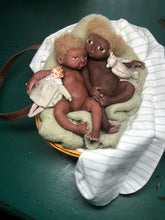 Load image into Gallery viewer, AVAILABLE Award winning Full body silicone mini baby girl Toni awake 6.5&quot; PRICE is for ONE baby
