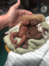 Load image into Gallery viewer, AVAILABLE Award winning Full body silicone mini baby girl Toni awake 6.5&quot; PRICE is for ONE baby
