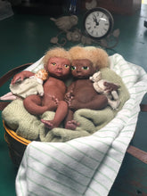 Load image into Gallery viewer, AVAILABLE Award winning Full body silicone mini baby girl Toni awake 6.5&quot; PRICE is for ONE baby
