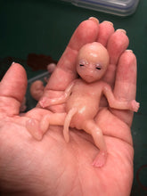 Load image into Gallery viewer, AVAILABLE Blank full body silicone ULTRA PREMATURE baby girl 3.5” (my project “I exist”)
