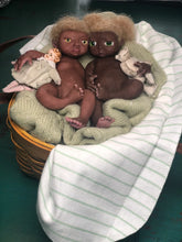 Load image into Gallery viewer, AVAILABLE Award winning Full body silicone mini baby girl Toni awake 6.5&quot; PRICE is for ONE baby
