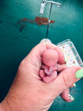 Load image into Gallery viewer, Custom full body silicone mini baby Gio in super soft blend with 3D skin effect - project “I exist!”
