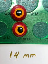 Load image into Gallery viewer, Fantasy Dolls eyes 14 mm (sizes available 8mm - 26mm)
