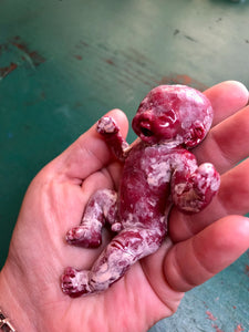 AVAILABLE full body silicone mini kit Jimmy 4.5” (baby boy) in soft blend with vernix effect