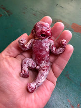 Load image into Gallery viewer, AVAILABLE full body silicone mini kit Jimmy 4.5” (baby boy) in soft blend with vernix effect

