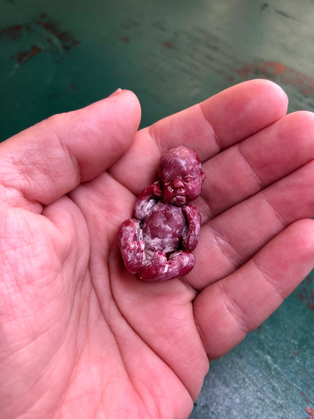 CUSTOM full body silicone micro baby with vernix effect