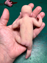 Load image into Gallery viewer, Custom Special full body silicone mini baby Lucas in soft blend asleep bald
