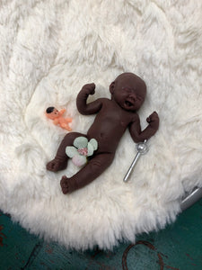 AVAILABLE boo boo AA full body silicone mini kit Jamie 4.5” (baby boy) in super soft blend