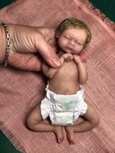 Load image into Gallery viewer, Custom Full body silicone mini baby girl 9.4&quot; rooted
