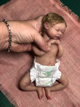 Load image into Gallery viewer, Custom Full body silicone mini baby girl 9.4&quot; rooted
