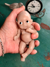 Load image into Gallery viewer, Blank (unpainted) full body silicone Laney 6” (baby girl) in soft blend in biracial skin colour
