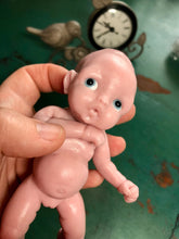 Load image into Gallery viewer, Blank (unpainted) full body silicone Laney 6” (baby girl) in soft blend in strawberry &amp; cream skin colour
