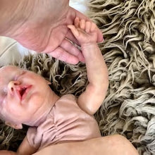 Load image into Gallery viewer, CUSTOM Vinyl reborn Twin B (sculpted by Bonnie Brown, brought to life by Nadine Dolotova)
