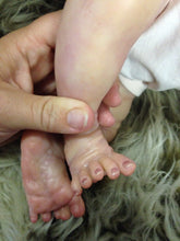 Load image into Gallery viewer, Custom reborn baby doll with rooted or painted hair
