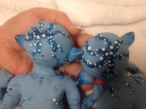 Custom (Vicky)Full bodu silicone Na'vi fantasy baby twins