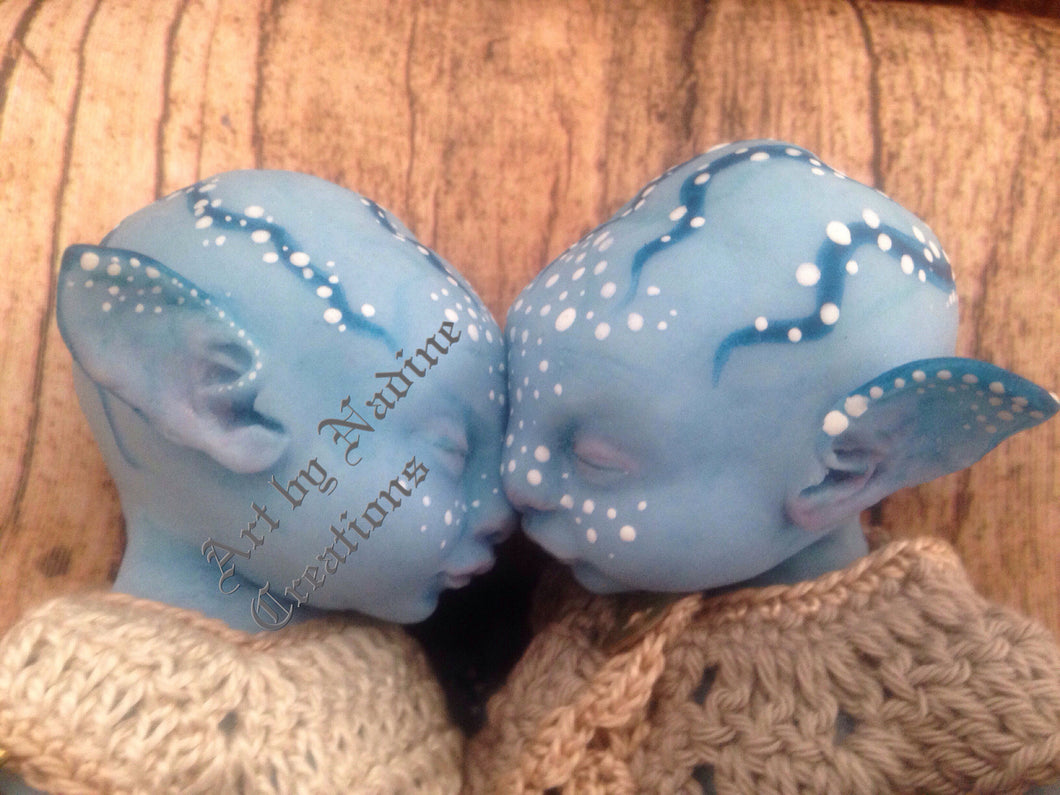 Custom (Vicky)Full bodu silicone Na'vi fantasy baby twins