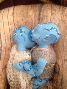 Custom (Vicky)Full bodu silicone Na'vi fantasy baby twins