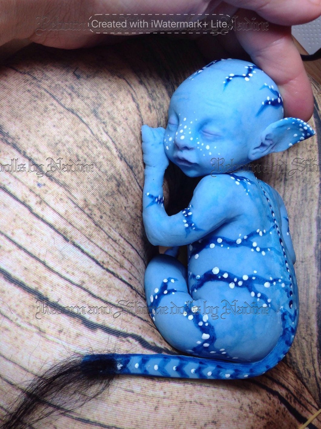 Custom Full body silicone avatar Na'vi fantasy baby 9.4